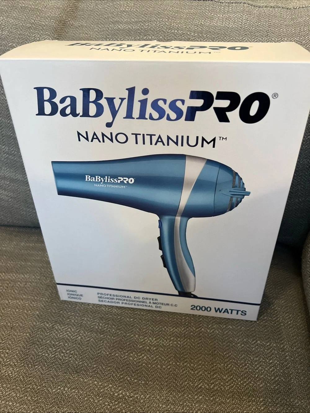BaBylissPRO Nano Titanium Hair Dryer - Blue